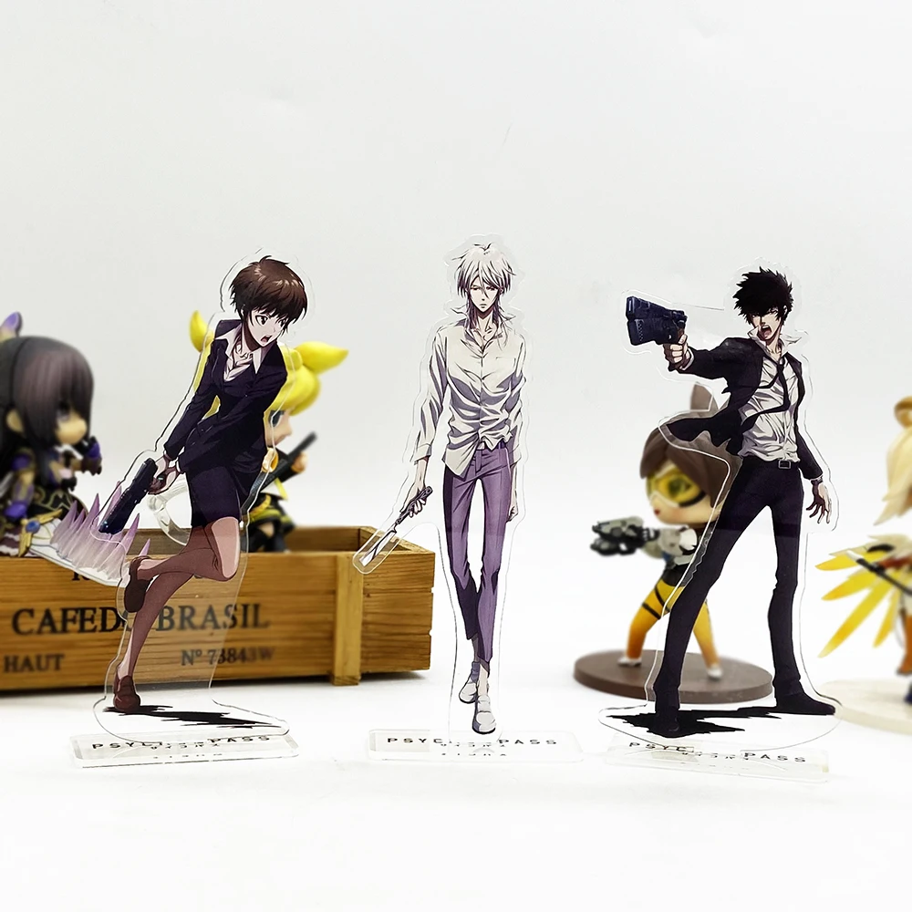 Psycho Pass Kougami Akane Makishima HM фигурка на акриловой подставке Модель Держатель для торта