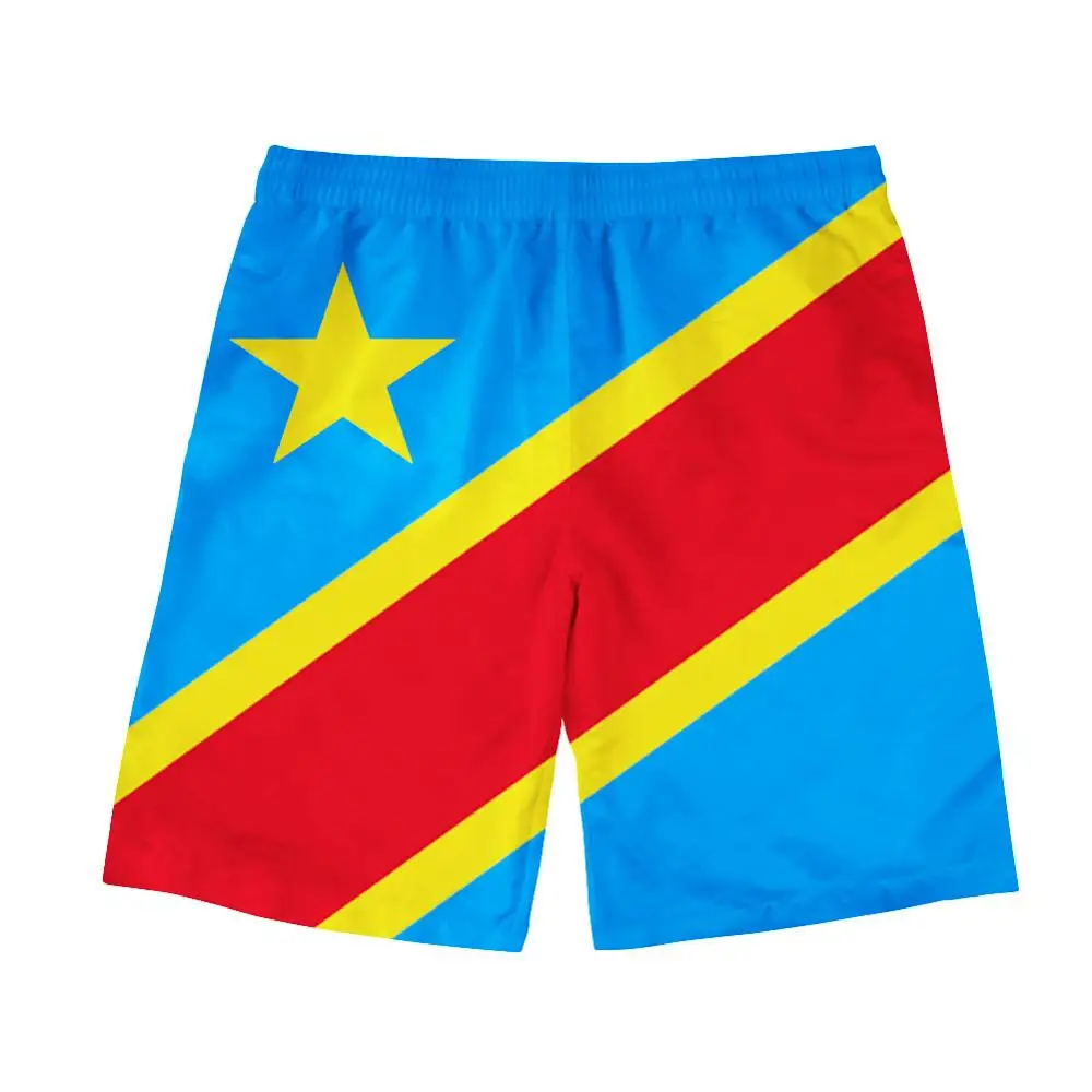 ZAIRE shorts diy free custom made name number zar beach nation flag za congo country french text print photo clothes | Мужская одежда