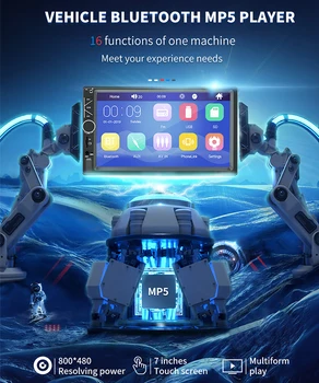 

Manufacturer Supply Bluetooth 7 Inch Screen Display Aux Input Auto Car FM/MP5 Player Vehicle Rear View For Car