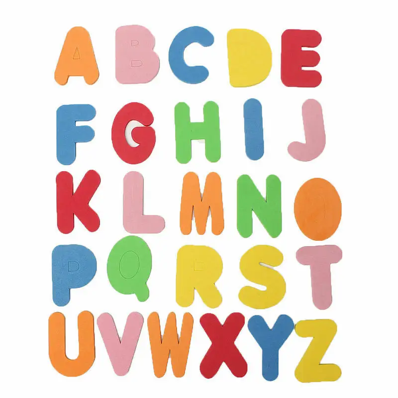 Multicolor 36X Eva Foam Bath Alphabet Letters Numbers Kids Play Bathtime Fun Toy 