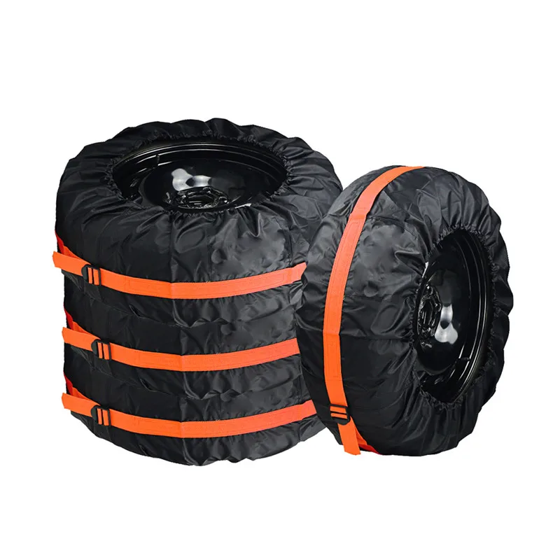 

Tire Cover Case Polyester Snow Tire Cover Car Tires Storage Bag Automobile Tyre Accessories Vehicle Wheel Protectors ZX00