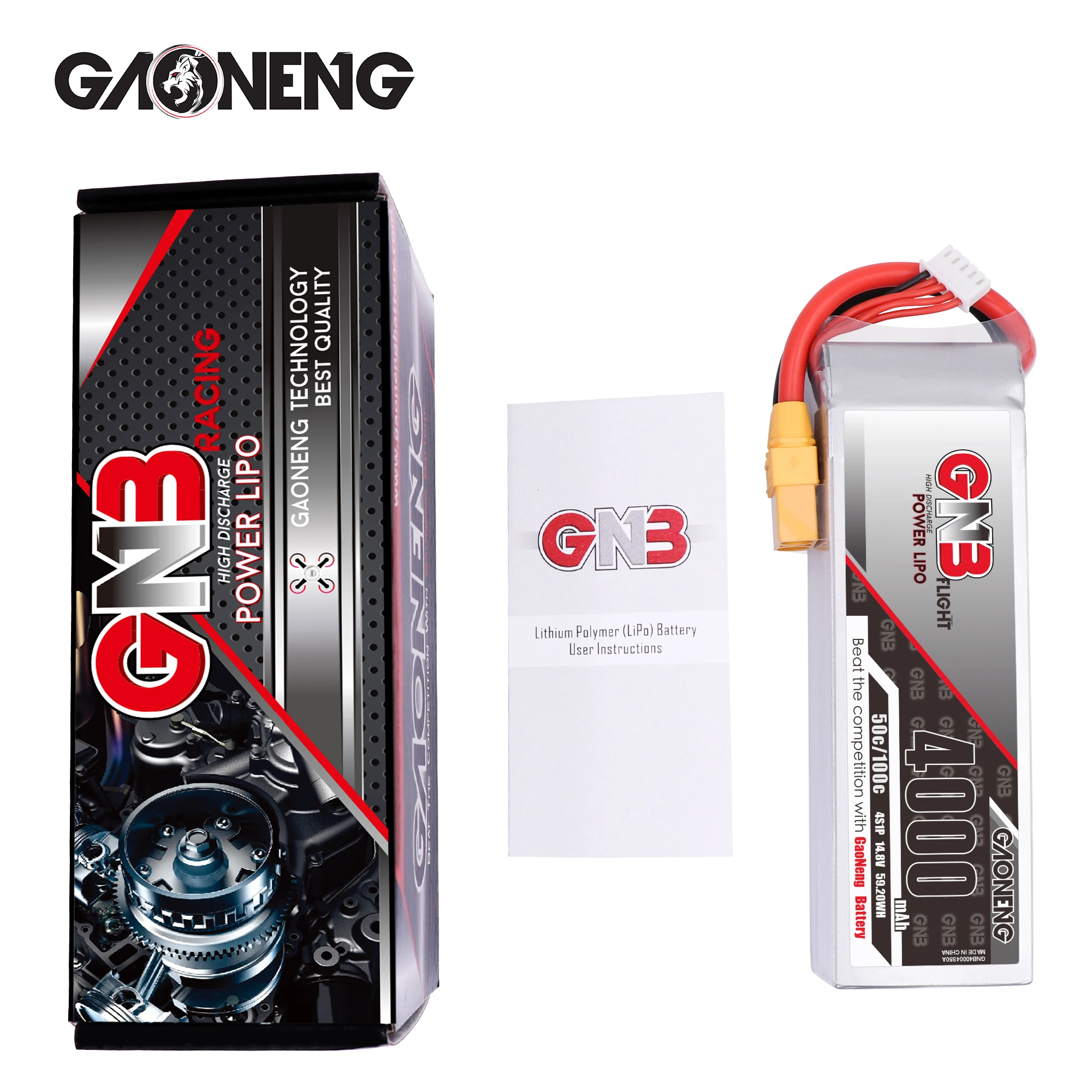 Gaoneng GNB 4000mAh 4S 50C/100C 14,8 V Lipo батарея XT60 XT90 T Разъем для RC квадрокоптера самолет вертолет автомобиль