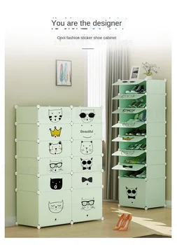

N3B Simple Wardrobe Plastic Assembly Storage Cabinet Single Assembly Children's Simple Modern Economic Wardrobe