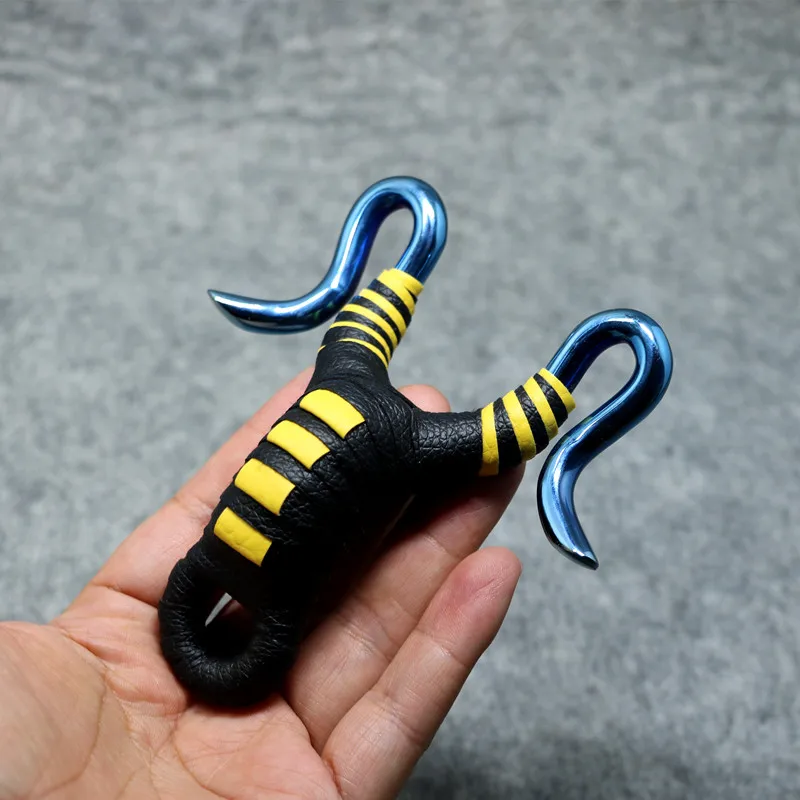 

Traditional Recurve Slingshot Catapult Slingbow Profession Grilled Blue Sling Shot Powerful Huntingbow Rubber Band Shooting