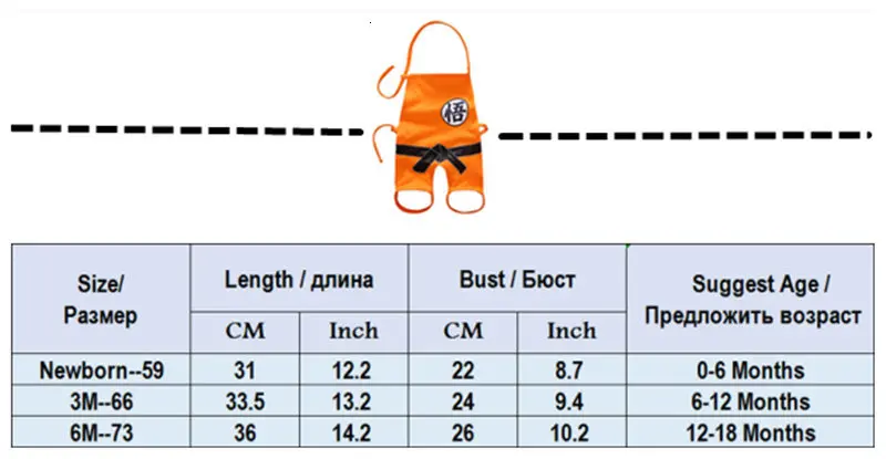 Детские комбинезоны «Жемчуг дракона»; Одежда для новорожденных мальчиков; комбинезон для малышей «Сон Гоку»; костюмы на Хэллоуин для маленьких мальчиков и девочек