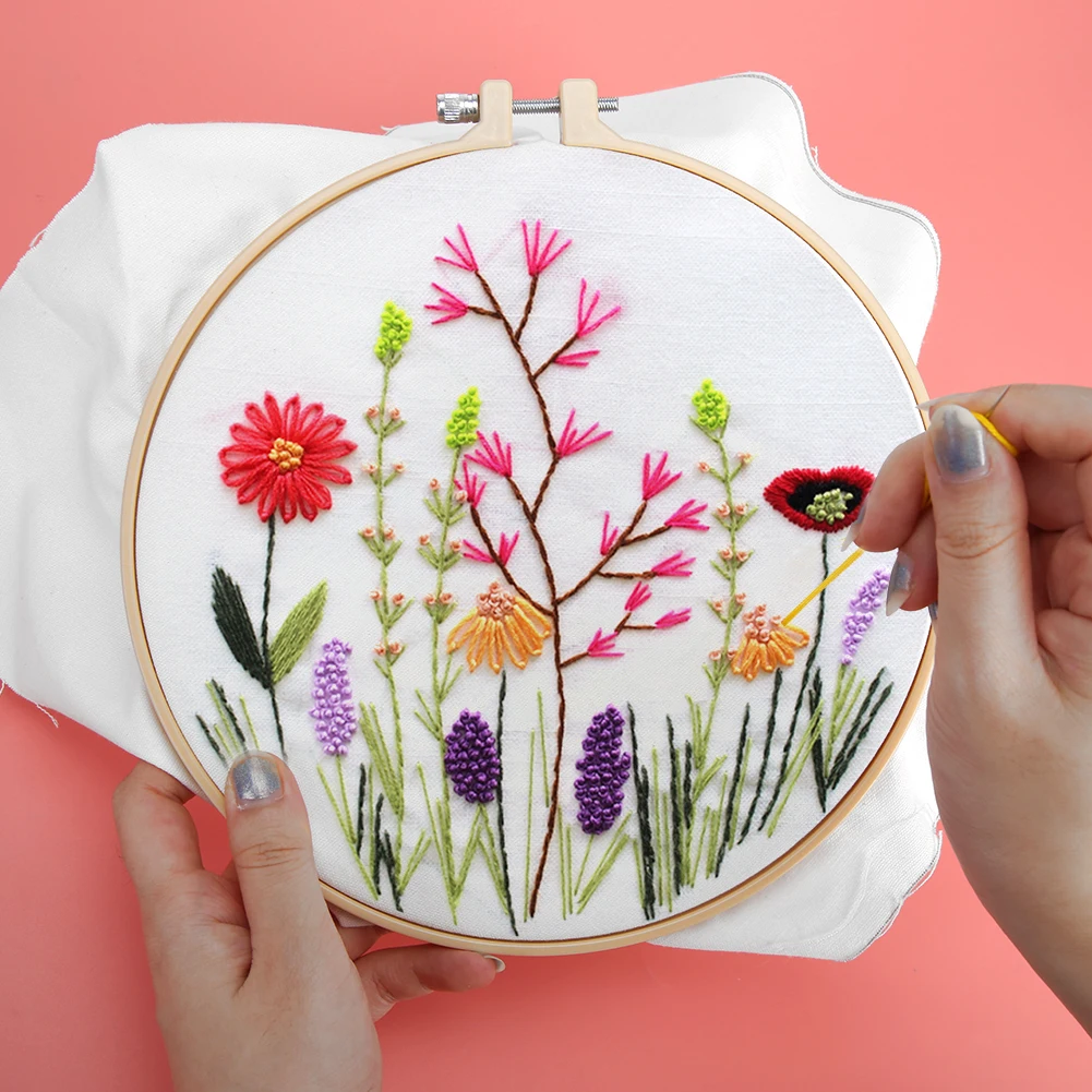 Needlework Cross Stitch Home Decoration DIY Flowers Embroidery Kit Art