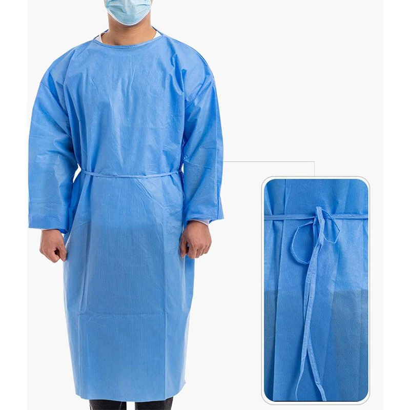 Disposable Breathable Dustproof Water Resist Work Isolation Clothing Gown Dental Anti-oil Stain Nursing Gown Labour Overall Suit work coverall suit disposable isolation gown