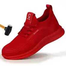 Рабочая безопасная обувь легкая сталь Toecap нестираемая обувь мужские и женские рабочие защитные ботинки дышащая мужская обувь