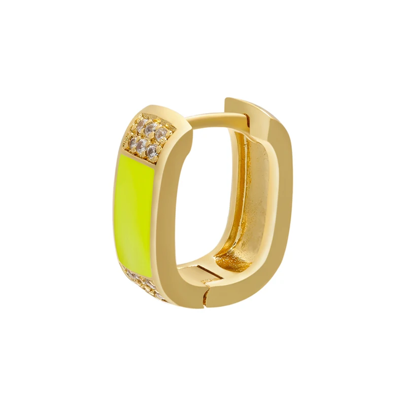 Enamel Earrings Jewelry | Enamel Hoop Earrings - 2023 New 1