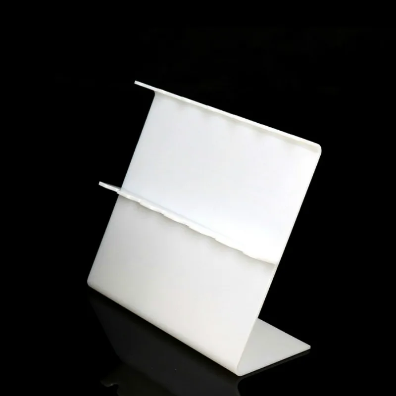Acrylic Pipette Stand White Plexiglass Pipettor Holder Z-shaped Pipet Rack Holds Up To 5 Single-channel Pipettes Thickness 4 mm