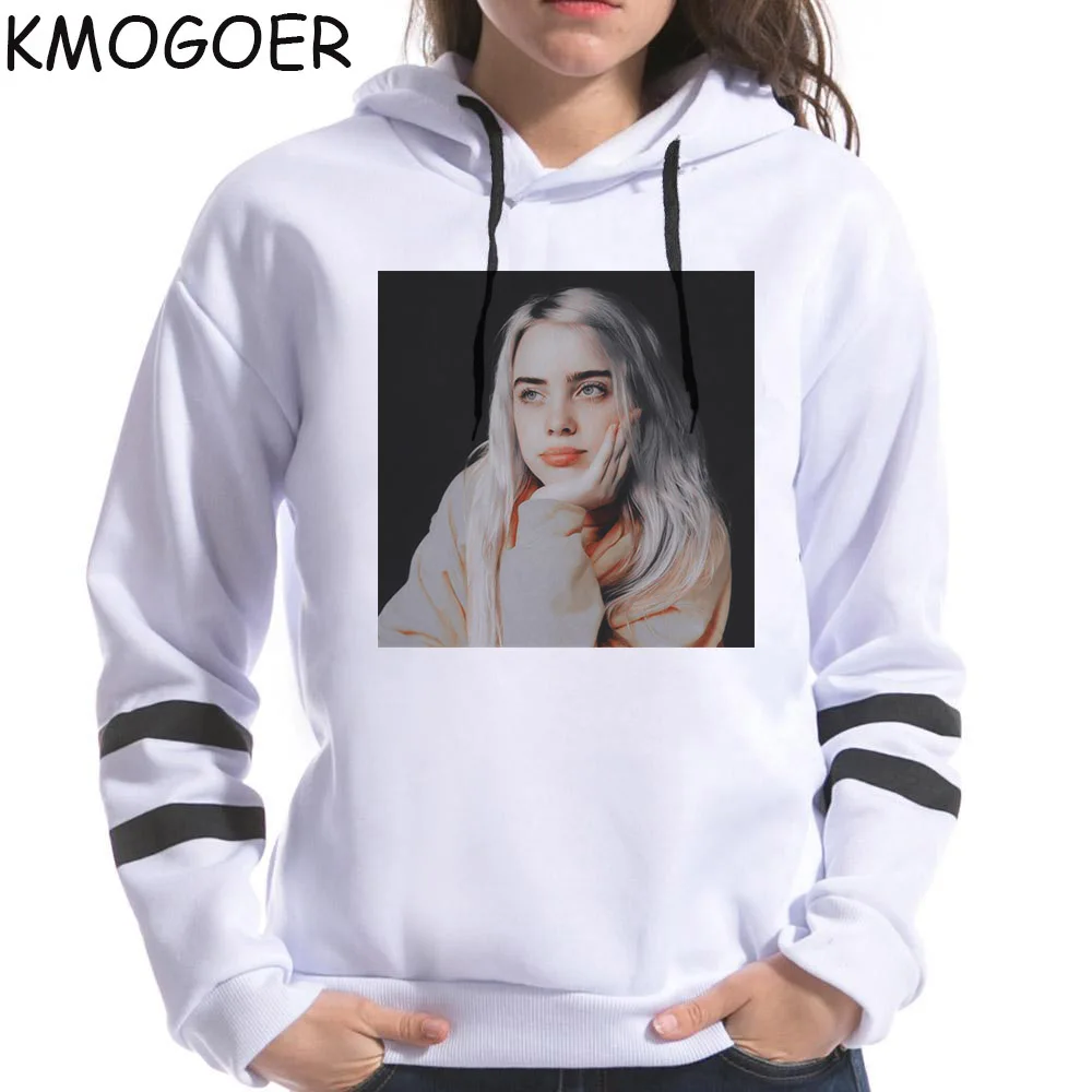 Billie Eilish Толстовка с принтом и капюшоном для женщин и мужчин Толстовка Одежда Harajuku Fans гранж повседневные толстовки готические Kpop толстовки