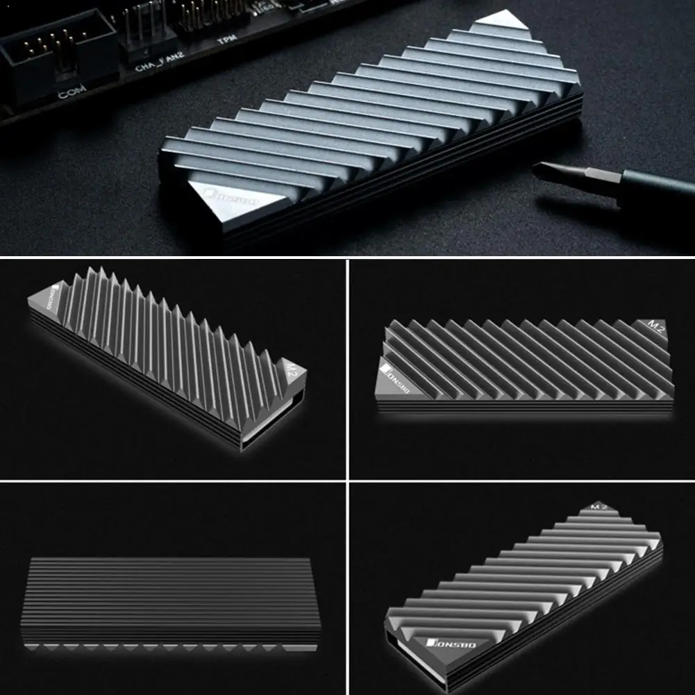 M.2 2280 SSD жесткий диск Алюминиевый сплав теплоотвод с теплоотвода для настольного