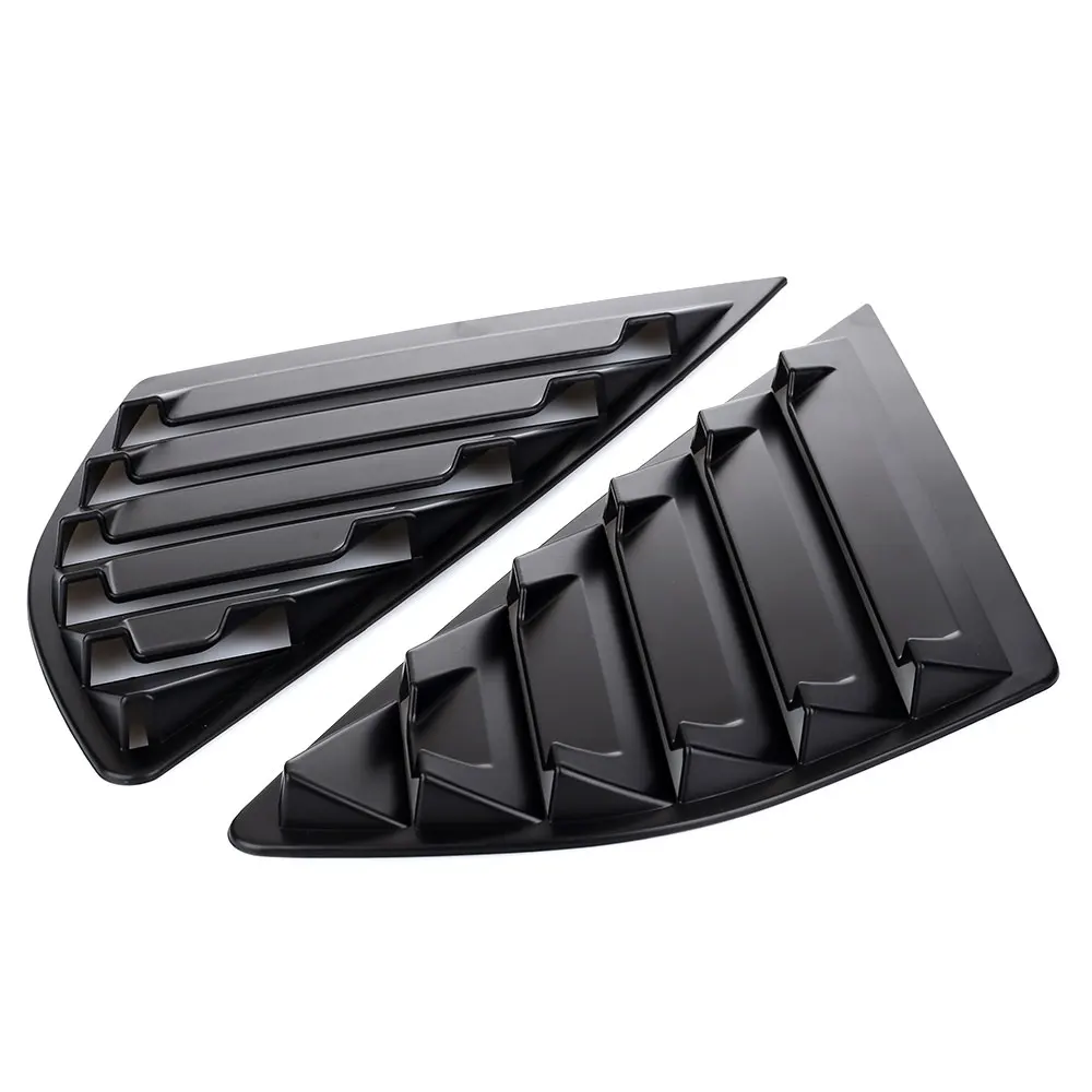

Glossy Black Rear Side Louvers Vent Quarter Window For Ford Fusion Mondeo 4D 13+