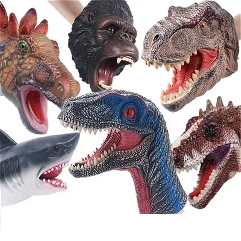 Muneca Suave De 14 Estilos Marionetas De Mano De Dinosaurio Cabeza Brazo De Animal Dinosaurios De Juguete Para Historias Regalo Para Ninos Modelo Mundial Marionetas Aliexpress
