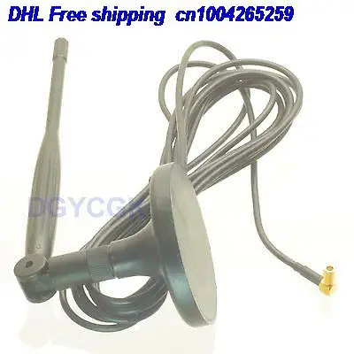 

DHL 20pcs Antenna GSM GPRS 5dBi SSMB female RA 90 degree Magnetic base for 3G USB modems antenna 22-a