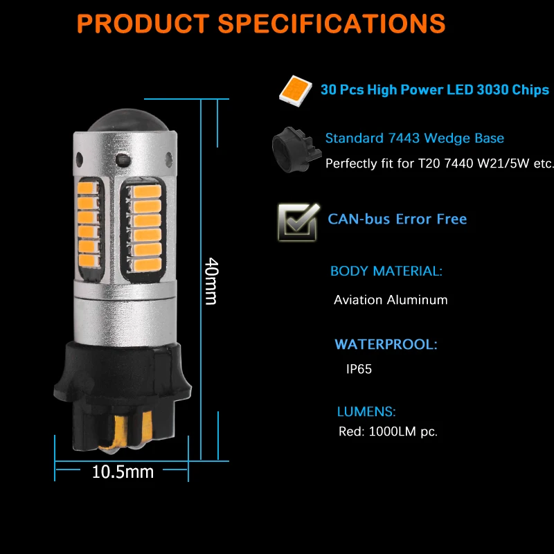 Gtinthebox Canbus PW24W PWY24W светодиодный светильник для Audi BMW Volkswagen с поворотным сигналом