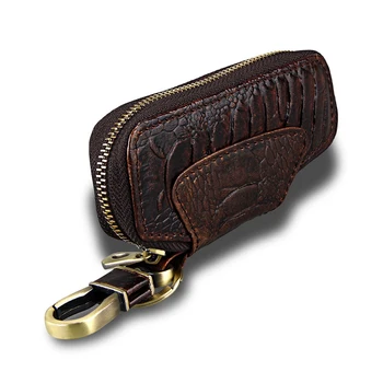 

New arrival men women Vintage genuine leather personality fashion key case Multifunction Car Key chain Housekeeper key holder