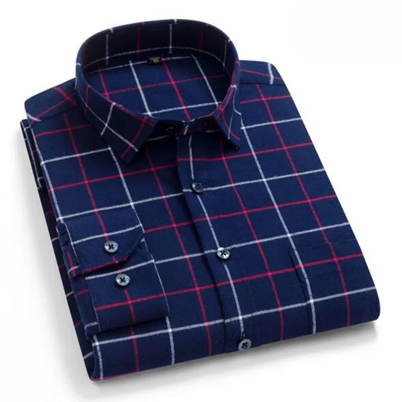 Модный комплект в клетку с принтом Повседневное Однобортный рубашки Camisa, воздухопроницаемая комфортная обувь Измельчить Рубашки на