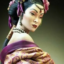 1/10 Древняя китайская леди бюст модельная фигурка из Смолы Миниатюрная gk Unassembly Неокрашенная