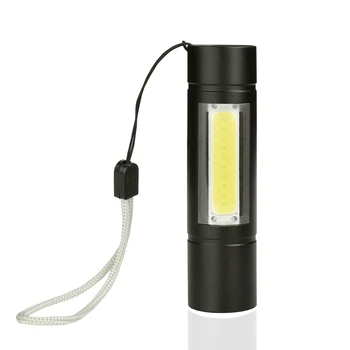 

Portable Mini Led Flashlight Torch XPE+COB Adjustable 3 Modes Super Bright Portable Flashlight Super Bright Flashlight