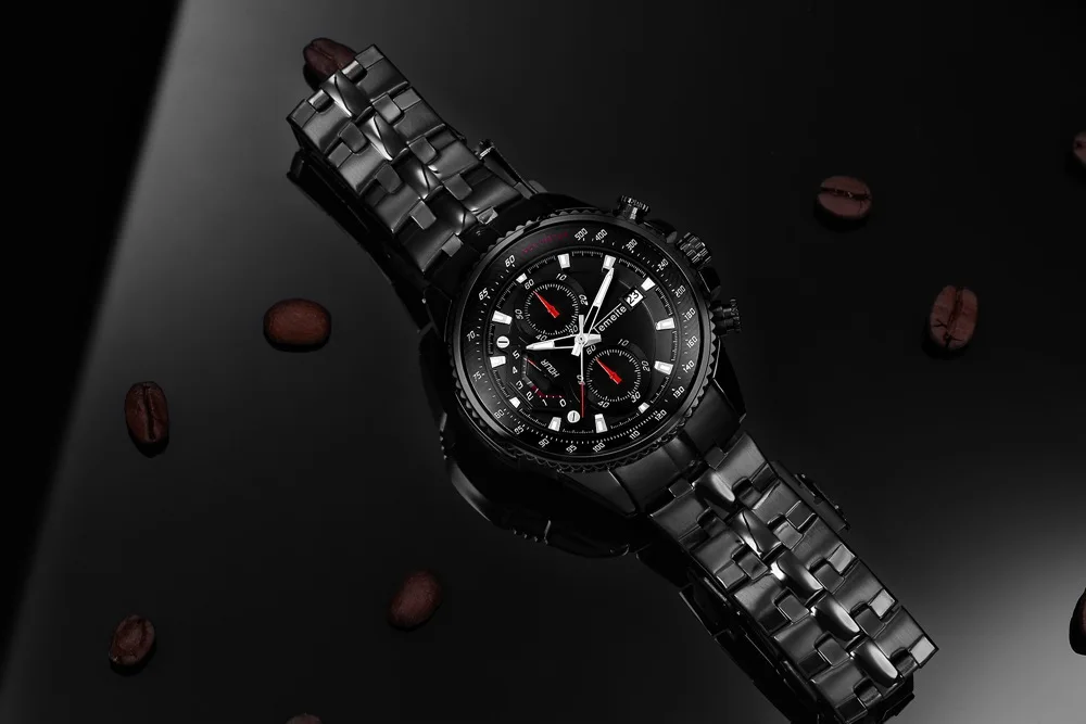 TEMEITE мужские повседневные часы с датой, водонепроницаемые светящиеся спортивные наручные часы, роскошные мужские кварцевые часы из нержавеющей стали, Reloj Hombres