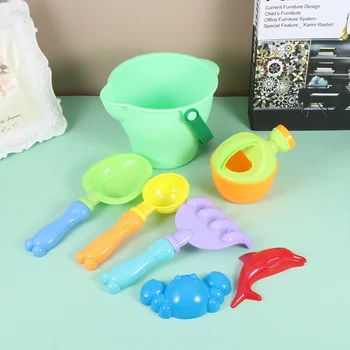 

1Set Beach Ice Cream Bucket Toy for Kids Beach Sand Playing Accessories Random Model (Colorful)
