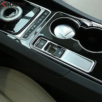 

Car Accessories For Jaguar F-PACE 2016 2017 2018 Electronic Parking Handbrake Button Knob Trim Stickers ABS Matte Inner Moldings