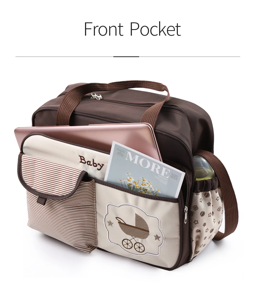 Милая сумка-мессенджер для подгузников с большой вместительностью, сумки для подгузников для мам и пап, пеленальный коврик M909