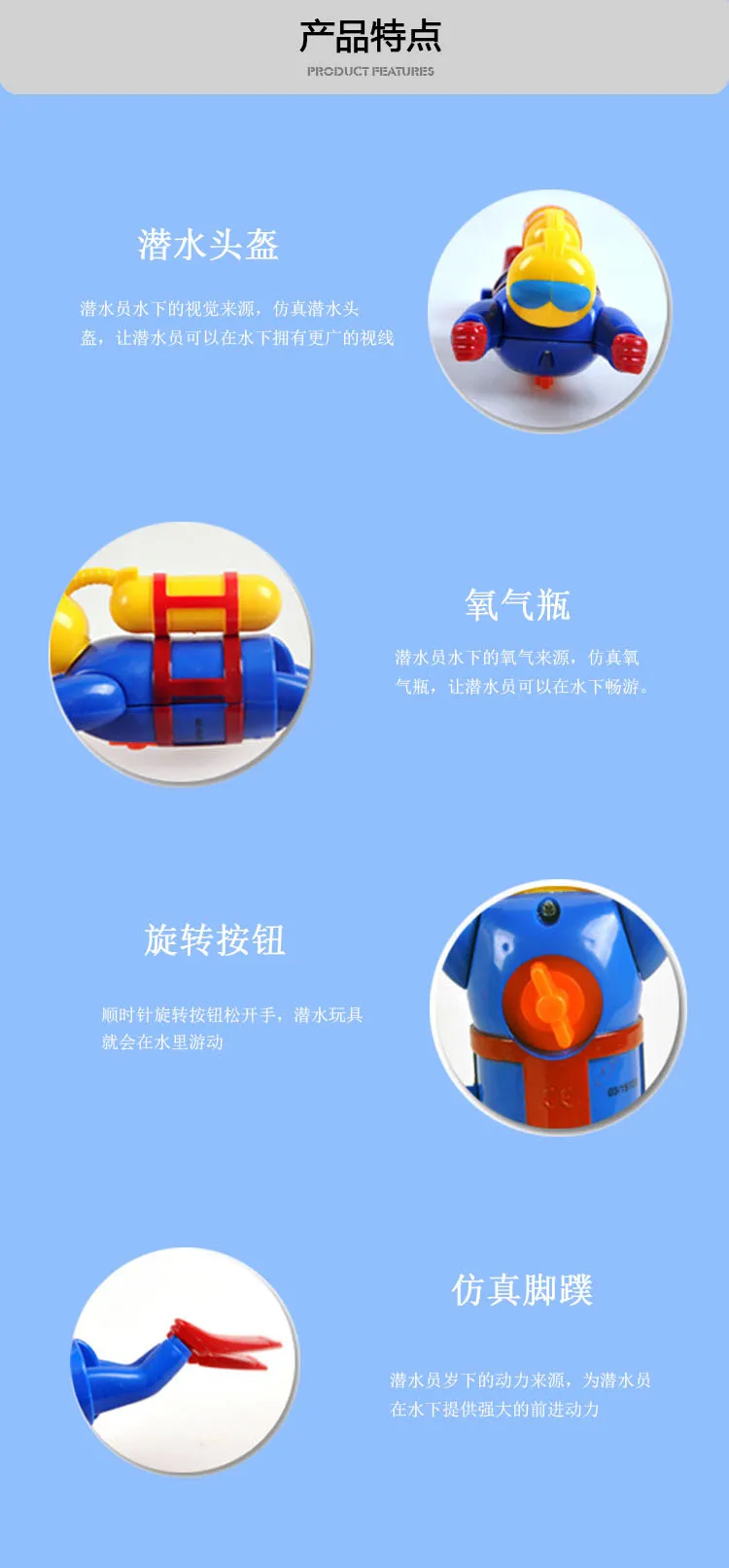 Детская игрушка для игры в воду Diver мальчик намотка туристическая детская купальная Ванна партнер родитель-ребенок Интерактивная плавающая игрушка