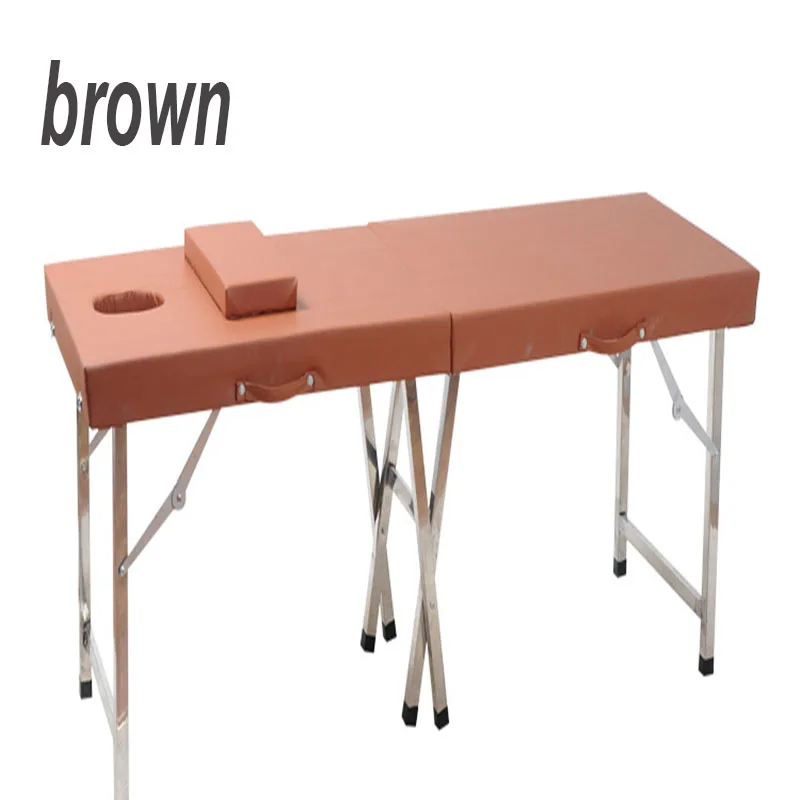 Массажная кровать из нержавеющей стали складывающаяся Косметическая кровать салон красоты Tuina кровать прижигание огня кушетка для салона