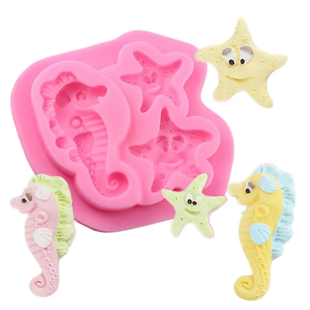 

New Silicone Fondant Mold unique Shapes Fondant baking Tools Non-stick Silicone cake mold Jelly and Candy Mold 3D mold DIY