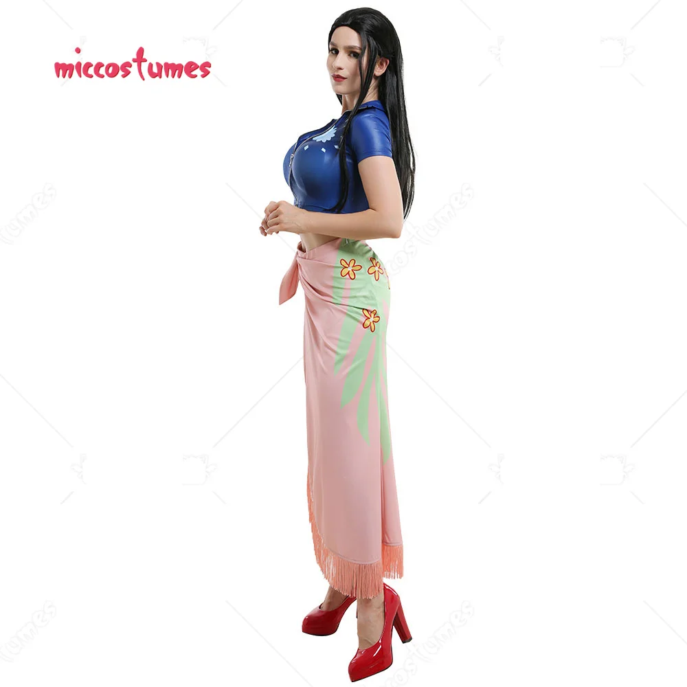 HAIKYUU Women's Cosplay Costume Top and Floral Pattern Wrap Skirt Cosplay Costume Outfit +Tassel Outfits