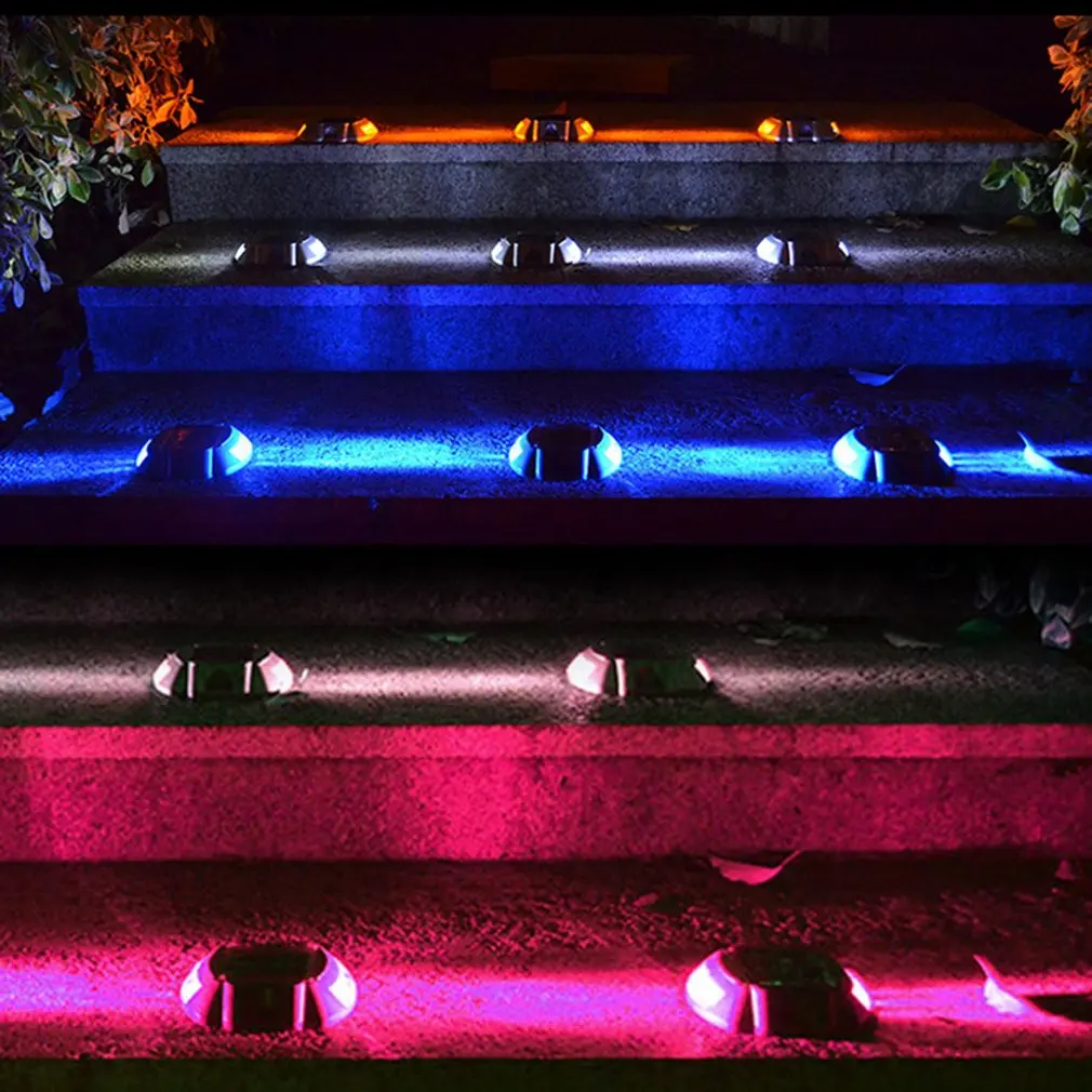 

Practical Aluminum Solar LED Outdoor Road Driveway Dock Path Ground Light Lamp naturally charged by the sun