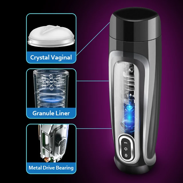 Automatic Telescopic Rotation Male Masturbator 10 Adjustable Modes Pussy Adult Masturbator Cup Electric Climax Sex Toy For Men 6