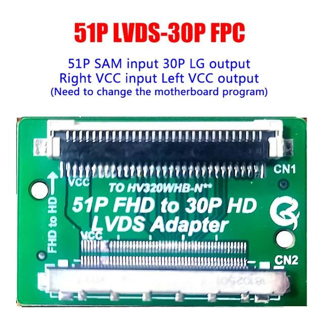 SAL5151 LVDS Interface Board, SAMSUNG FHD To LG FHD LVDS Converter