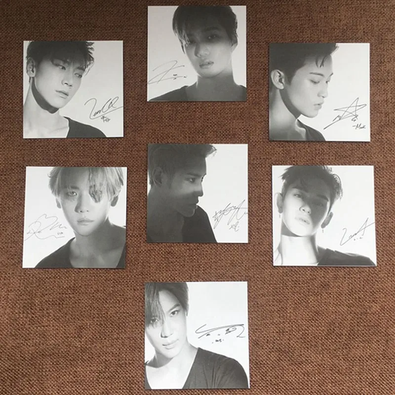 Новая Фотокарта K pop SUPERM Lomo суперм подпись фотокарточка Постер BAEKHYUN MARK KAI TEN LUCAS TAEMIN