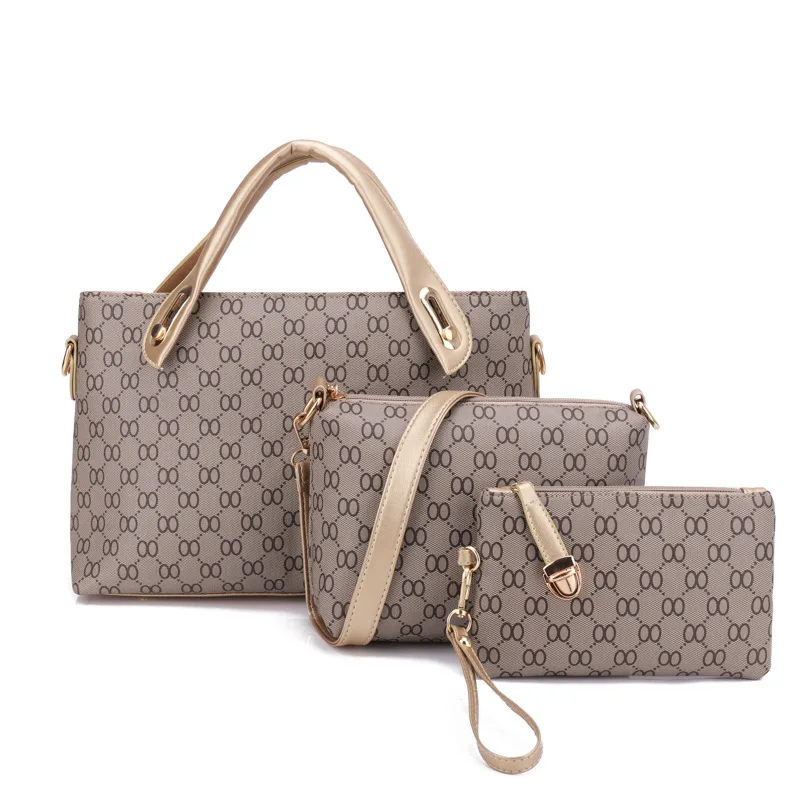 

New Europe and the United States classic flower set bone pattern practical banquet shopping slung mother handbag bags purses