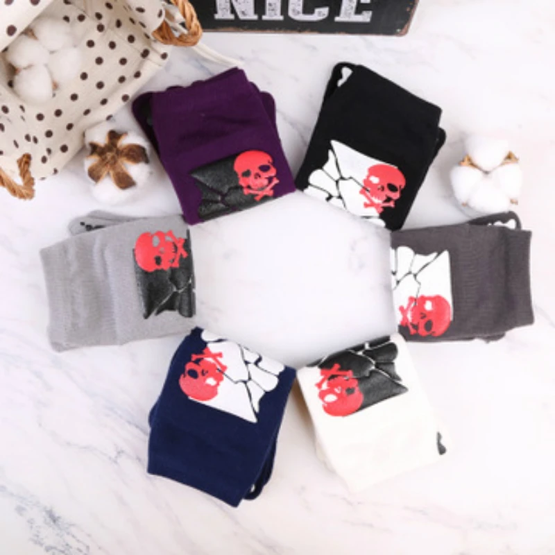 

hot Multi-style Punk Rock Unisex 3D print terror skeleton toe socks Hip Hop scary skull five finger odd sox bone short socks