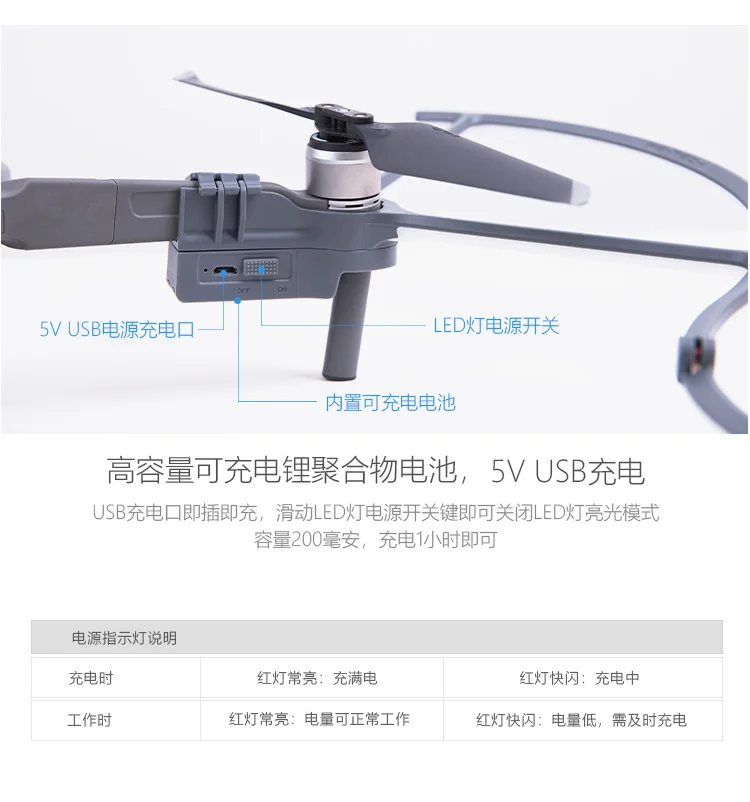 Pgytech YULAI 2led защита лампы весло светильник живопись все края включены защитное весло против коллизии Mavic2 защита лезвия