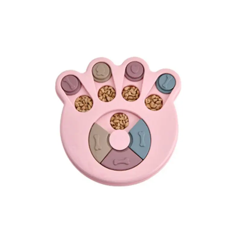 Pink-Style 3 ABS Pet Puppy Treat Dispenser Dog Puzzle Toys Bowl Interactive Training Games Feeder - Цвет: Pink-Style 3