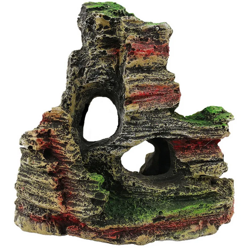 Садок для рыбы ландшафтный дизайн декоративных камней Моделирование смолы украшение для аквариума - Цвет: 110x10x5.5cm
