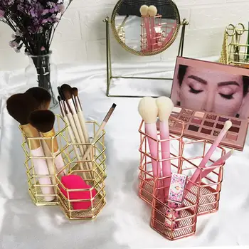 

Hollow Pen Pencil Holder Makeup Brushes Desk Container Storage School Office Accessories Stationery Supplies Desktop Organizer
