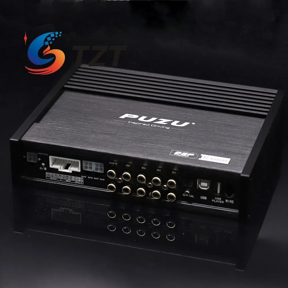 TZT PUZU PZ-X4800S DSP усилитель Bluetooth автомобильный цифровой процессор сигнала 8x150 Вт 4 в 8