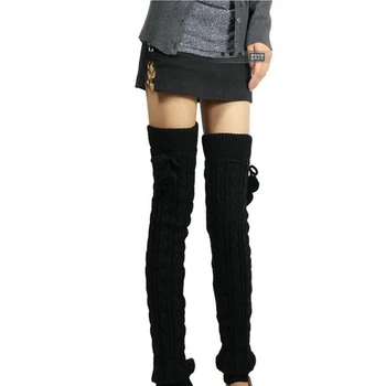 

2019 New Fashion Stockings 8 Word Twist Lengthened Over the Knee with a Ball of Wool to Keep Warm Stockings