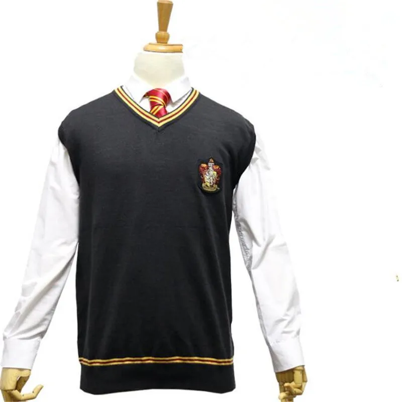 Свитер veschogwarts школьные костюмы для косплея Gryffindor Hufflepuff Ravenclaw Слизерин шерстяной
