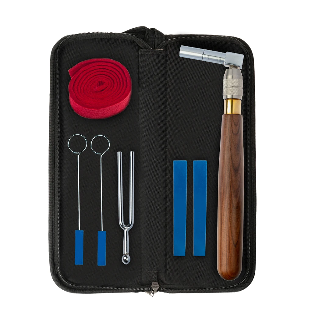 

Pack of 7 Pieces Piano Tuner Tools Including Tuning Hammer Mute Kit Tools and Carrying Case, Piano Tuning Kit (7 items)