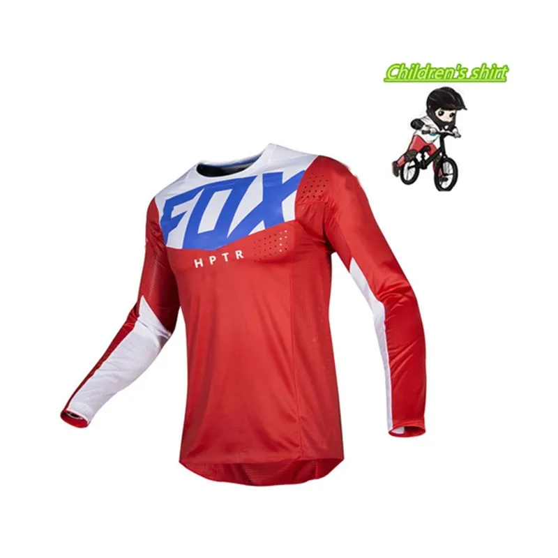 Los niños fuera de la carretera ATV гоночный camiseta соевый лиса bicicleta Джерси para descensos MTB DH MX Ropa