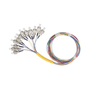 

FC/UPC 12-core Bundle Pigtail Jumper 1.5m Optic Cable Jumper Optical Patch Cord Fiber Jumper Durable Cable