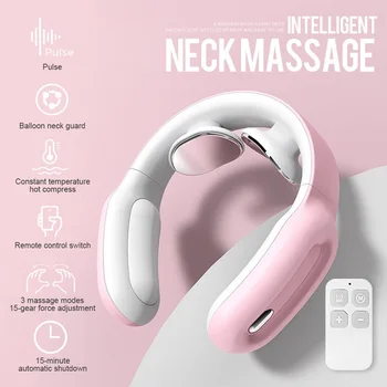 

Neck Massager EMS Electric Smart Multifunction Cervical Vertebra ShoulderTENS Pulse Heating Relax Physiotherapy All for Massage