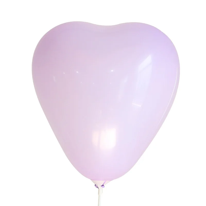 purple Воздушные шары с сердцем 100 шт 2,2 г 10 дюймов Макарон Сердце латексные воздушные шары Свадьба День Рождения украшения дети Надувной гелий - Цвет: purple
